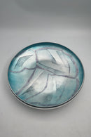 Georg Jensen Sterling Sølv Emalje Skål af Inger Hanmann fra 1986