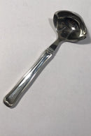 Georg Jensen Sterling Silver/Steel Double Serrated Sauce Spoon No.154（ジョージ ジェンセン スターリング シルバー/スティール ダブル セレーション ソース スプーン）。