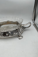 Bernard Hertz Art Nouveau Sølv / Glas Jardiniere fra 1913