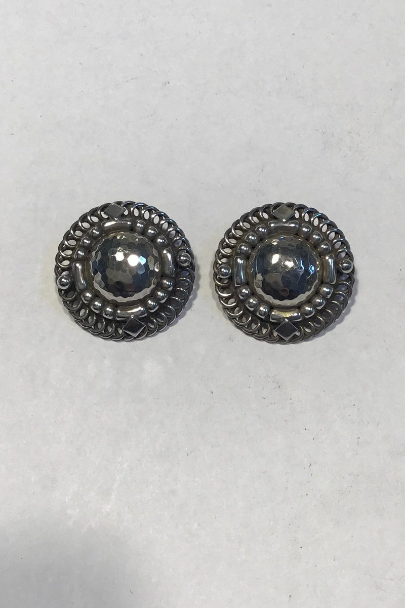 Georg Jensen Sterling Sølv Øreringe No 85. Clips
