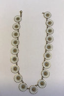 Georg Jensen Forgyldt Sterling Sølv Marguerit Halskæde