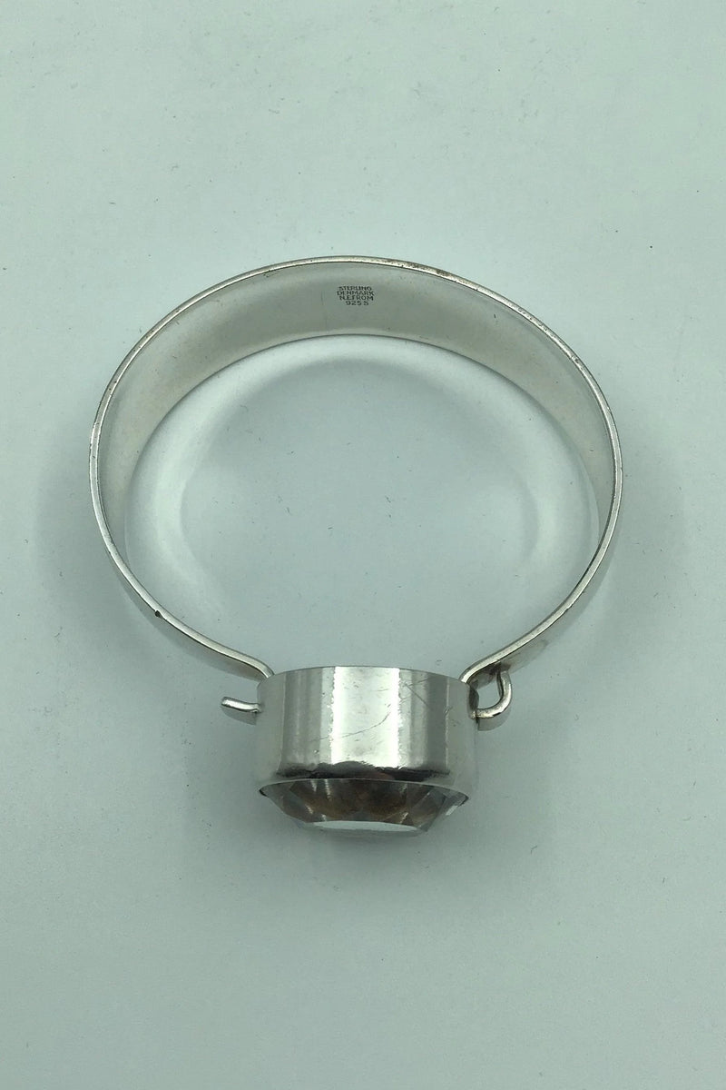 Niels Erik From Sterling Sølv Armring Bjergkrystal