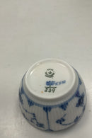 Royal Copenhagen Musselmalet Riflet Sukker skål uden låg No 239