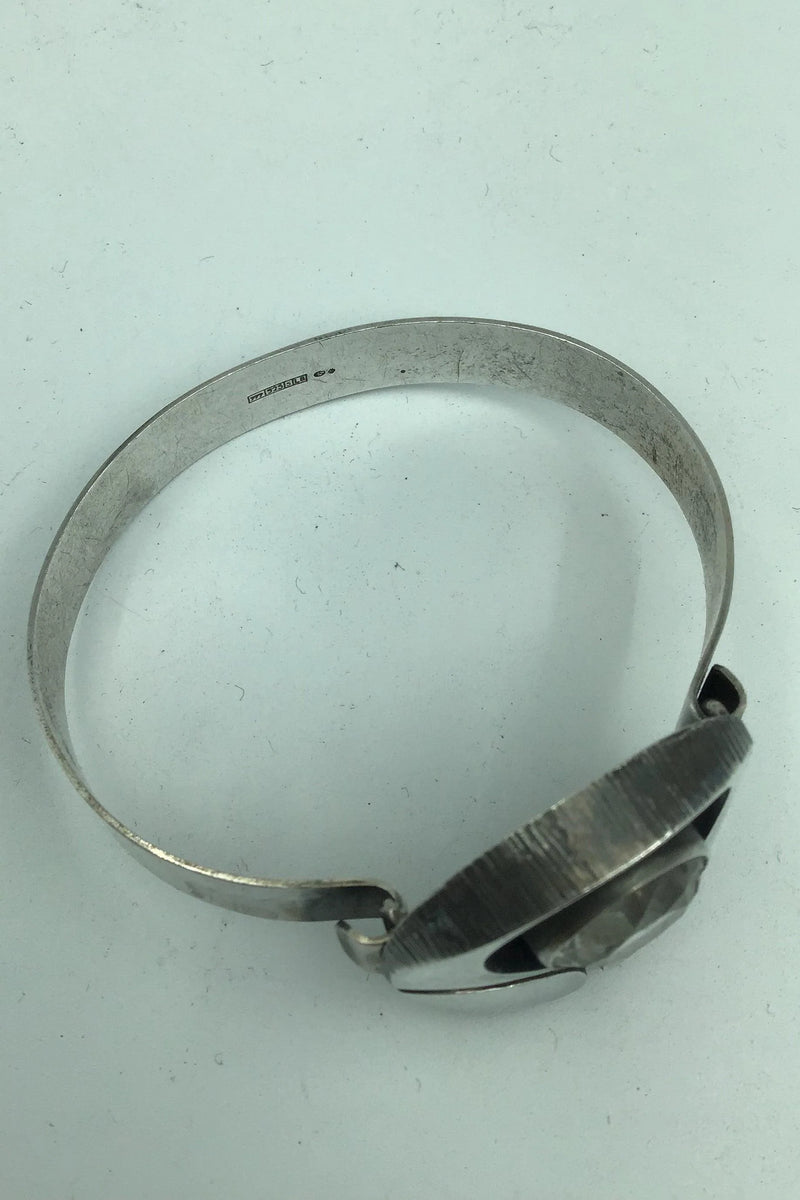 Sten og Laine, Finland, Sterling Sølv Armring, Bjergkrystal