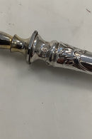 Benrhard Hertz Sølv / Stål Kødgaffel delvis forgyldt