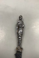 Charles Thomas Fox and George Fox Sterling Sølv Ornamental kniv med kvinde og børn fra 1841-1943