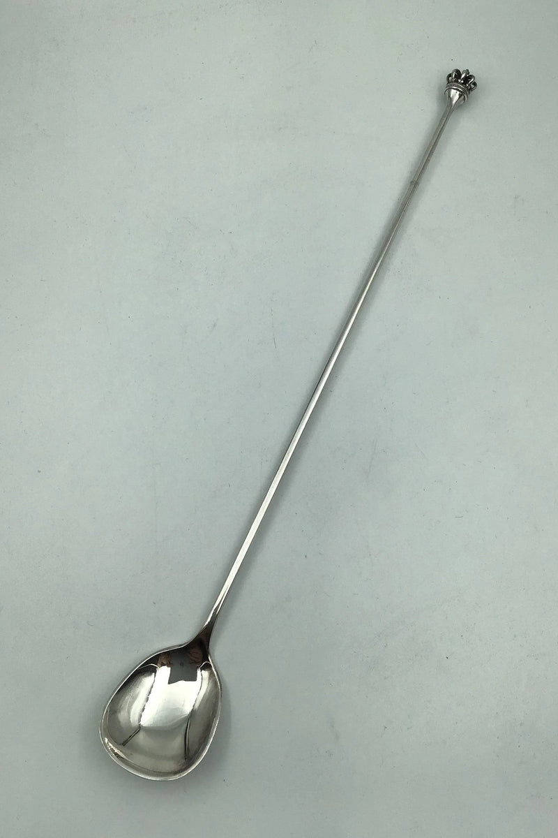 デンマーク王冠DGSスターリングシルバーカクテルスプーン