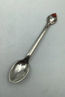 埃瓦尔德-尼尔森银质咖啡勺配红石