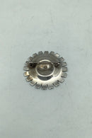 Georg Jensen Sterling Sølv Marguerit Broche, Lyseblå