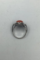Georg Jensen Sterling Sølv Ring No. 1 Koral  (1930-1945)