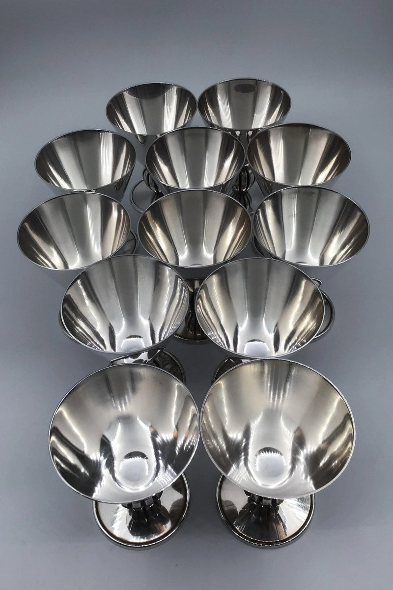 Evald Nielsen Sterling Sølv Cocktailglas (12 stk)