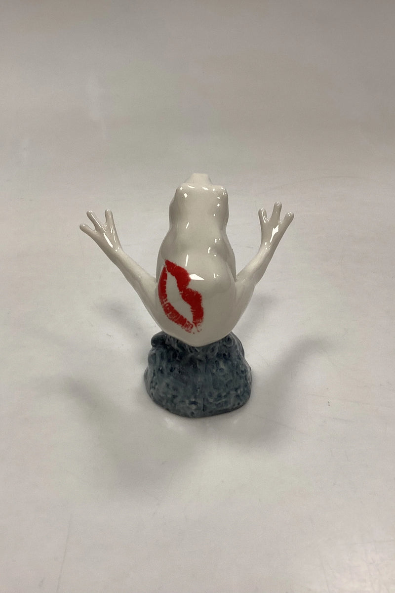Royal Copenhagen Good Luck Frogs Figur - Hvid Frø No. 558