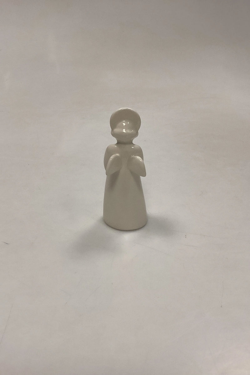 Aluminia Blanc de Chine Engel med horn Figur