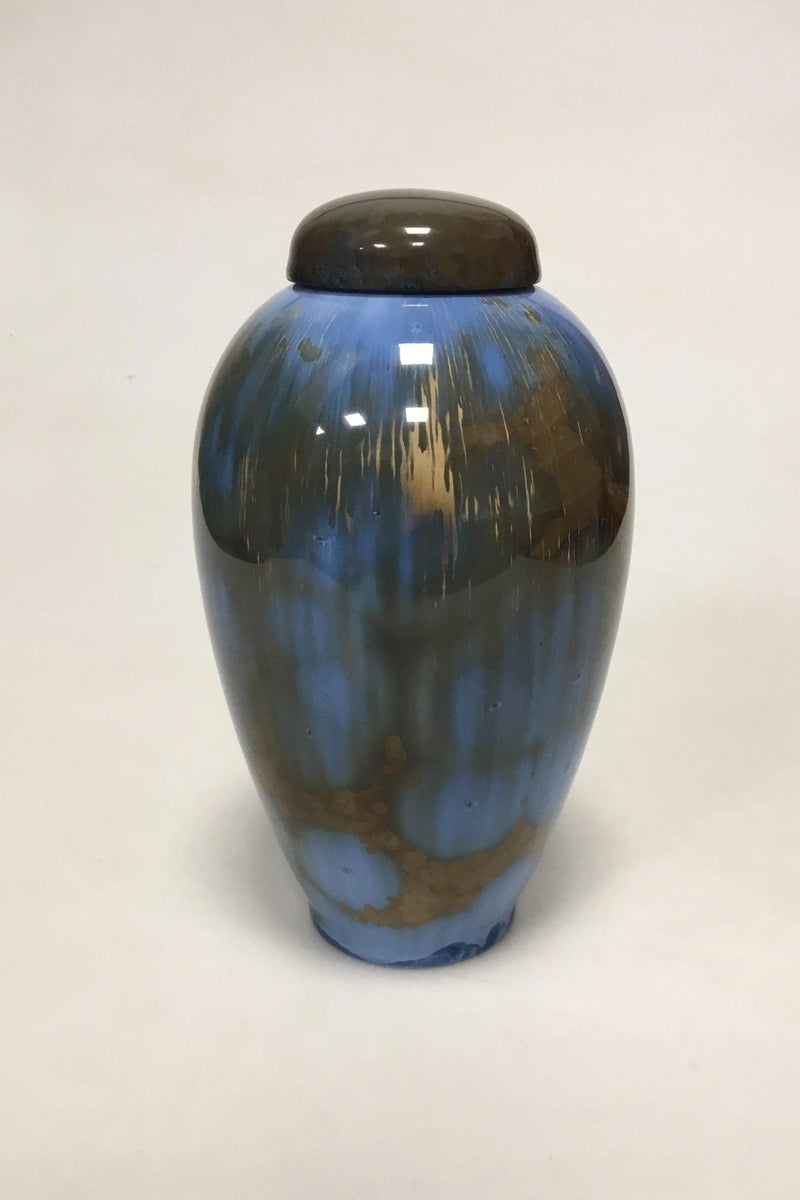 Royal Copenhagen Krystal Glasur Vase med låg af C. Frederik Ludvigsen no 745