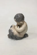 ロイヤルコペンハーゲン パンパイプを吹くファウヌス像 No 1736