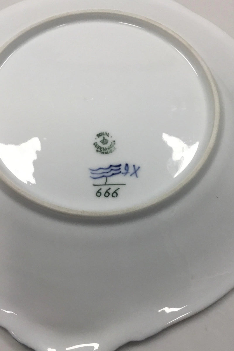 Royal Copenhagen Musselmalet Halvblonde kagefad No 666