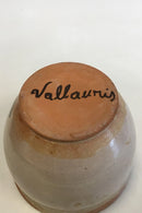 Vallauris Clay flower pot / Vase with flower decoration