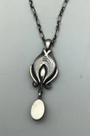 Georg Jensen纯银2012年周年纪念吊坠（紫水晶），带项链