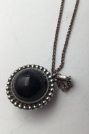 Georg Jensen Sterling Sølv Vedhæng No. 9C (Sort Agat)