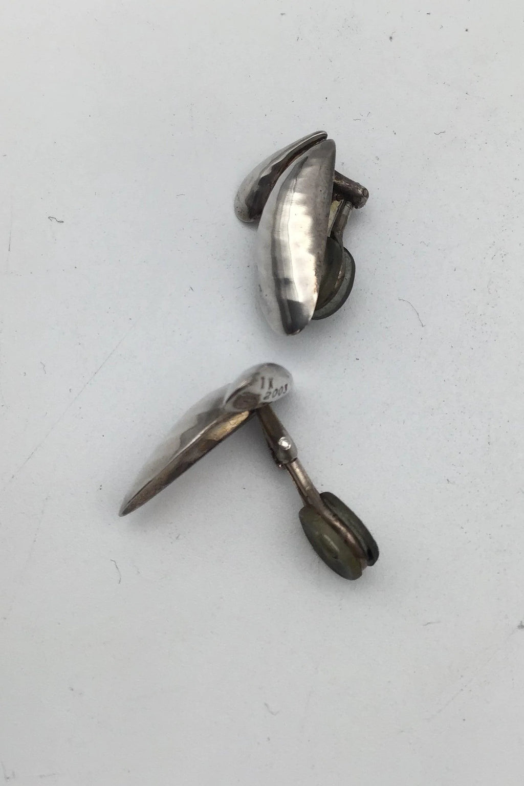 Georg Jensen Sterling Sølv Øreclips 2003 Isabell Kristensen