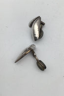 Georg Jensen Sterling Sølv Øreclips 2003 Isabell Kristensen