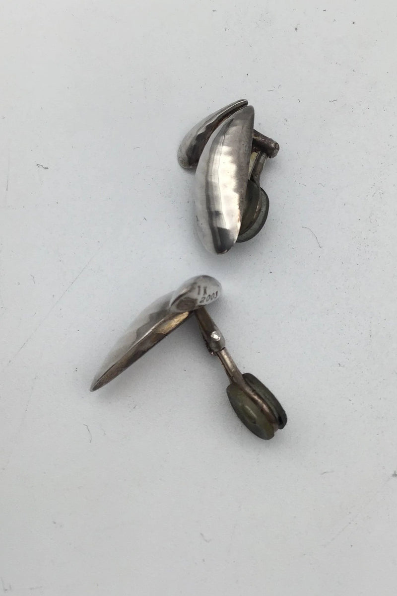 Georg Jensen Sterling Sølv Øreclips 2003 Isabell Kristensen