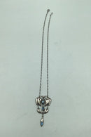 C.L。Severin Sørensen银项链（月光石）