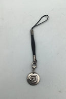 Georg Jensen Sterling Sølv Nøglering med Vedhæng No. 8