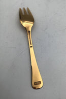 Georg Jensen Årskagegaffel 1989 Forgyldt Sterling Sølv med emalje.