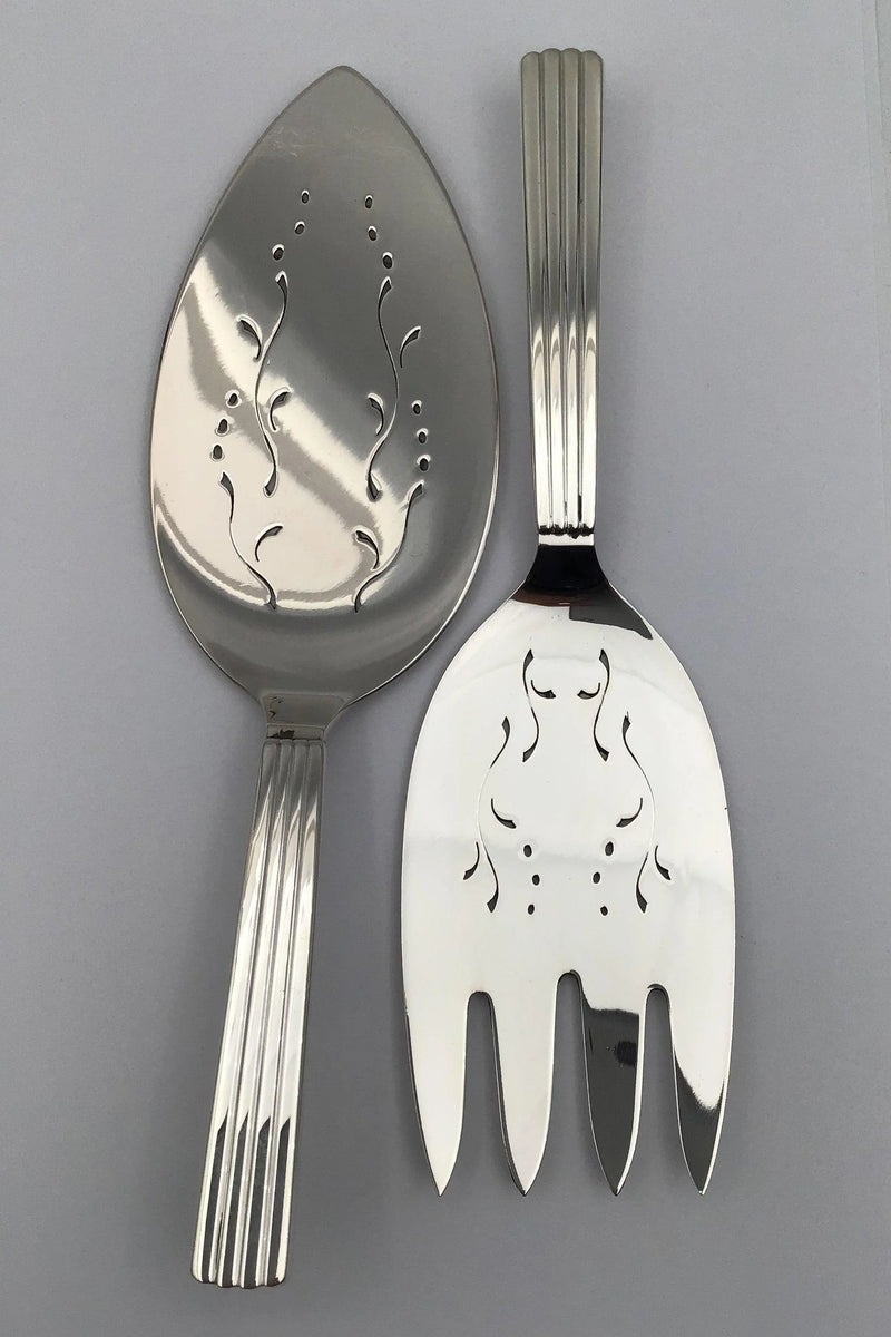 Georg Jensen Sterling Sølv Bernadotte Fiskeserveringsbestik No. 231 A+B