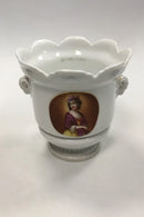 Urtepotteskjuler af hvid porcelæn