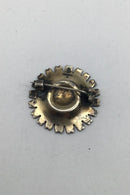 Anton Michelsen Forgyldt Sterling Sølv Marguerit Broche