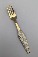 Sorenco Christmas fork 1967 of gold-plated sterling silver with enamel.