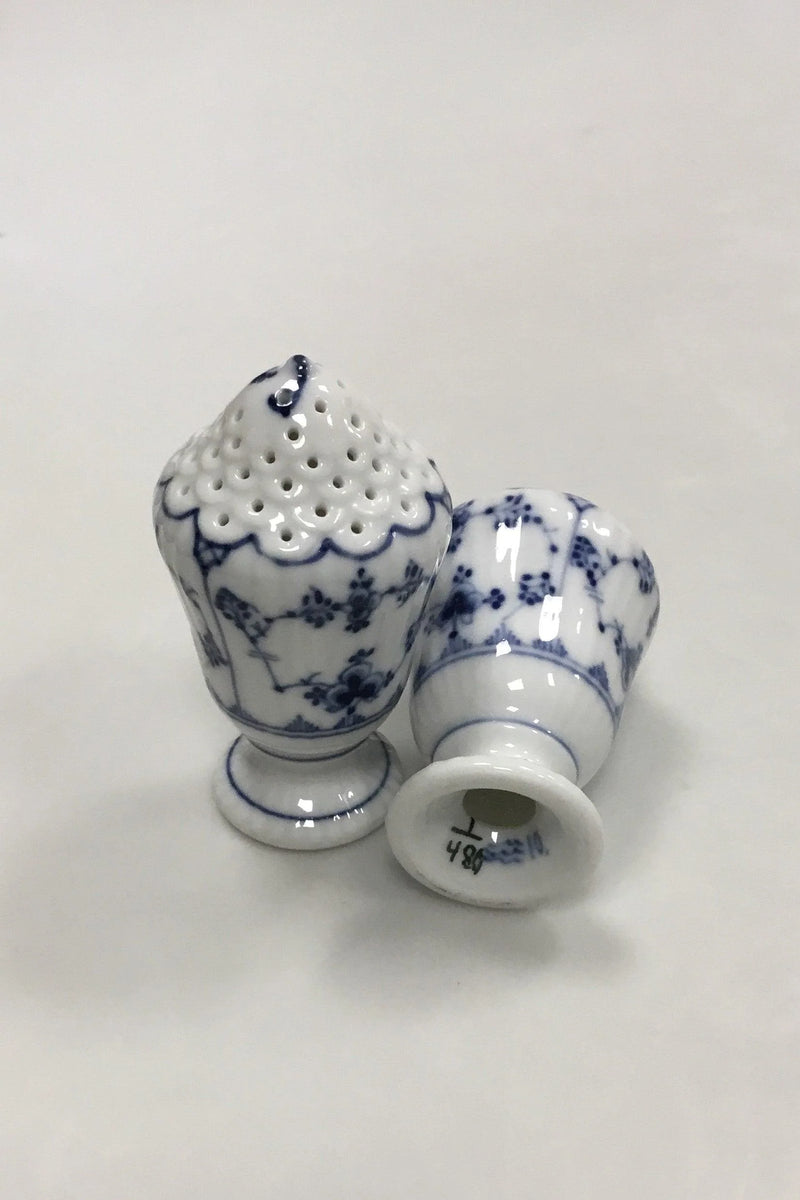 Royal Copenhagen Musselmalet Riflet Salt -og pebersæt No. 467/480
