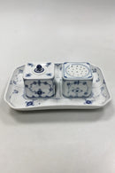 Bing og Grøndahl Blåmalet / Royal Copenhagen Musselmalet Riflet Gammelt Blækhus