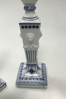 Royal Copenhagen Musselmalet Riflet Et par lysestager No 15