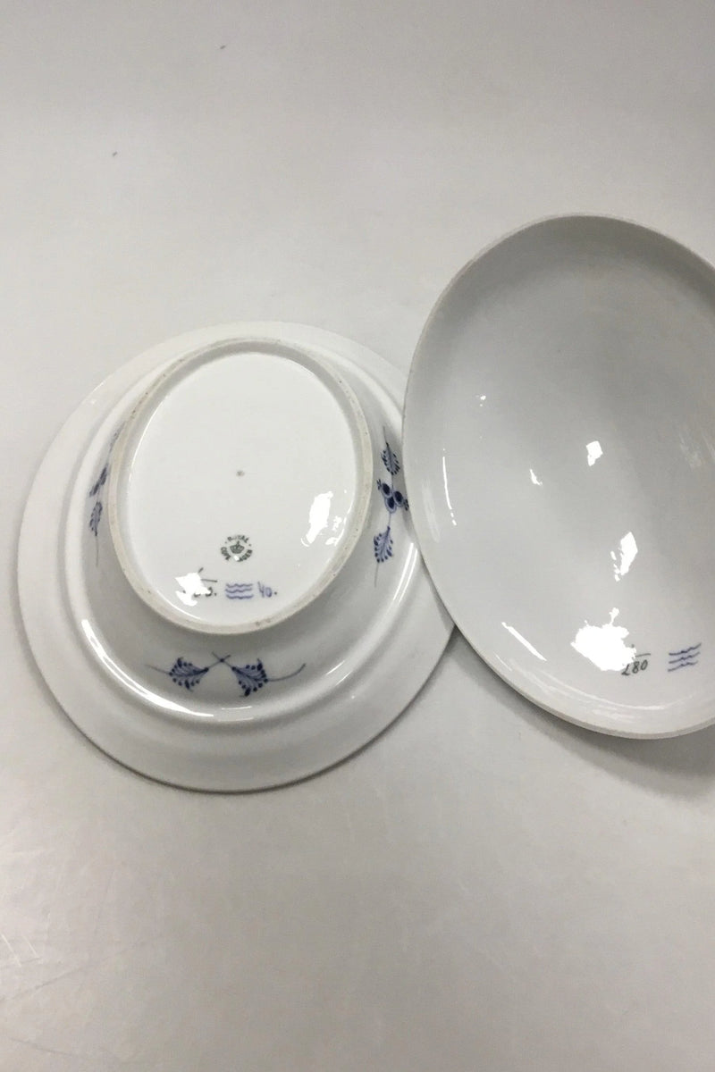 Royal Copenhagen Musselmalet Riflet Ovalt Lågfad No 280