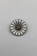 Anton Michelsen Forgyldt Sterling Sølv og Emalje Marguerit Broche