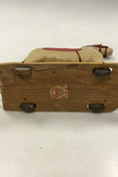 Old toy horse on wheels toy