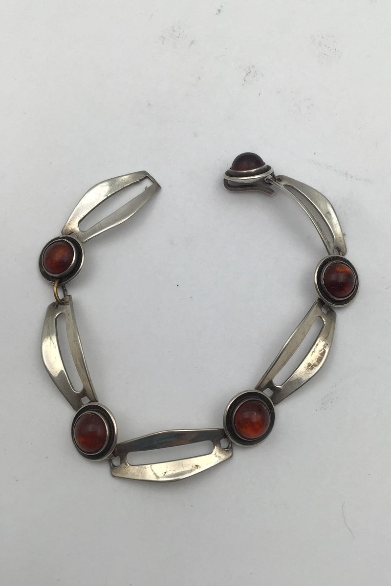 Niels Erik From Sterling Sølv Armlænke (Rav)