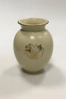 Royal Copenhagen Jern porcelænsvase med guld motiv