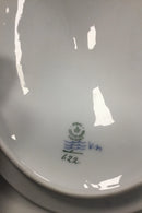 Royal Copenhagen Blaue geriffelte Halbspitzenterrine Nr. 622