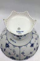 Royal Copenhagen Blue Fluted Blue Fluted Full Lace Cake Dish auf Fuß No 1022 1. Sortiment