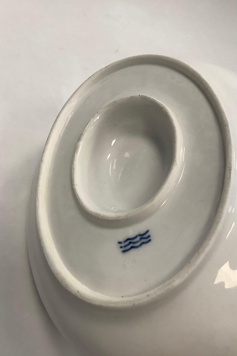 Royal Copenhagen White Flora Danica Pearl Pattern  Gravy Bowl No 3556 Measures 23 cm x 15 cm (9 1/16" x 5 29/32") Marked as second sorting