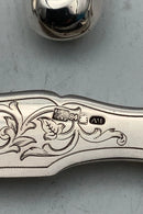 Sæt på 8 Fiskeknive i 84 Russisk Sølv Moskva