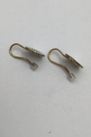 Georg Jensen Forgyldt Sterling Sølv  Marguerit Øreringe