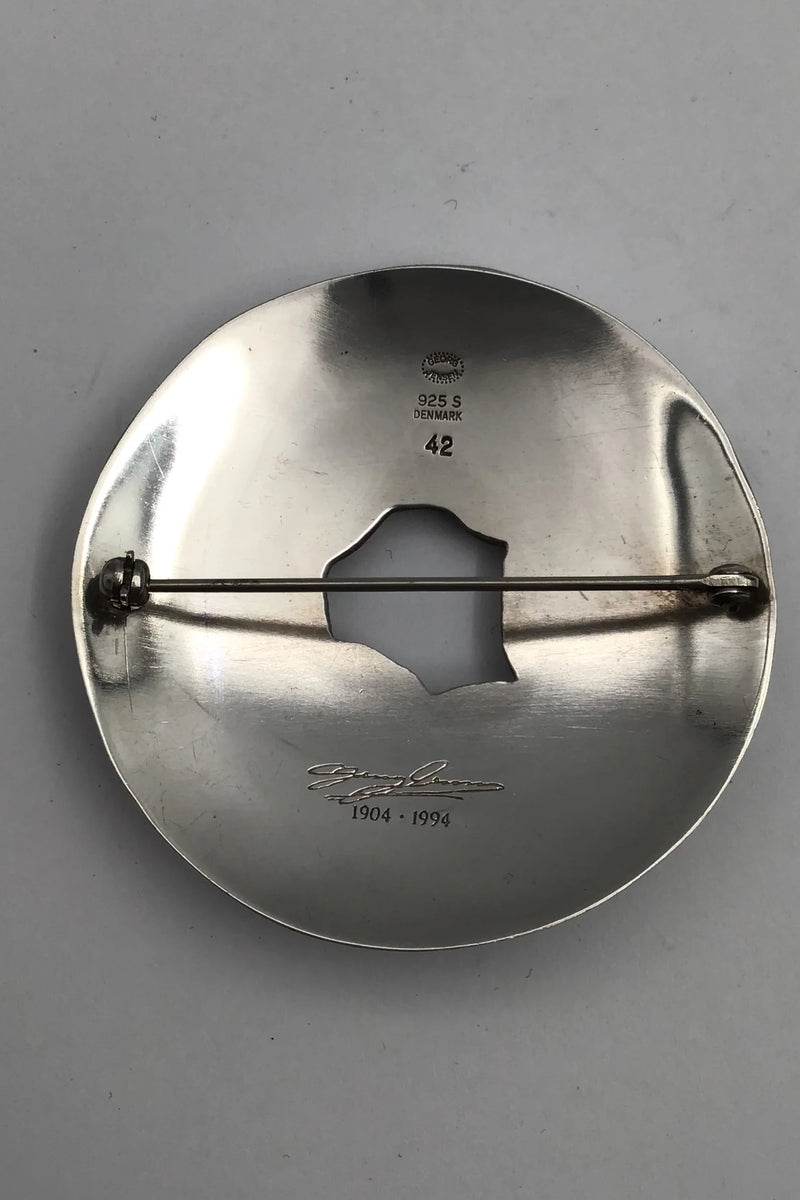 Georg Jensen Sterling Sølv (Jubilæums) Broche No. 42
