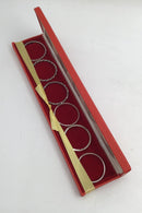 Uwe Helmuth Moltke Sterling Sølv Servietring Sæt (6)