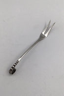 Dansk Sølv Ornamental Pålægsgaffel