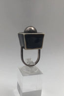 Royal Copenhagen Anton Michelsen Modern Ring in Sterling Silver and porcelain